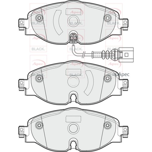Brake pads set for - brake,