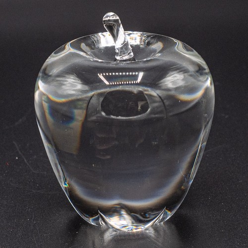 Steuben glass crystal apple - glass,