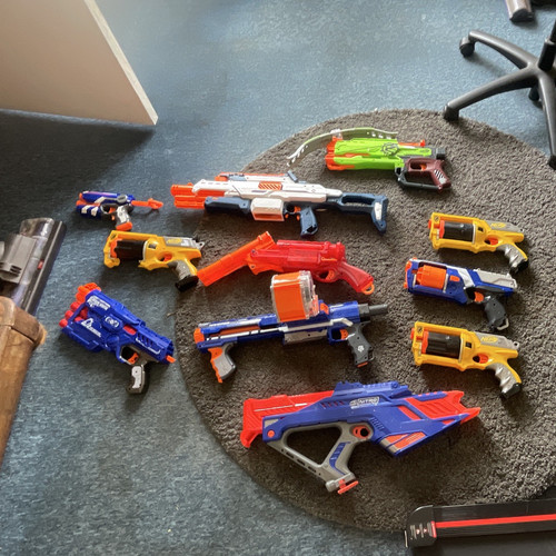 Large nerf gun collection - gun,