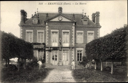 Postcard emanville eure la - postcard,