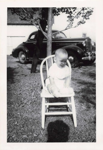 Vtg photo cute young baby - vtg,