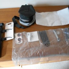 BIKE TOOL KIT INCLUDING MINI PUMP AND PUNCTURE REPAIR KIT.