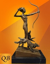 ART DECO DIANA BRONZE FIGURINE