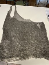 Authentic Chain Mail Dress/Tunic Top.Size 4-6.One Shoulder. Biker/Gothic Chic.
