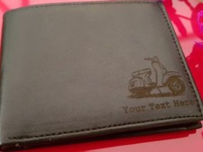 Scooter engraved Leather