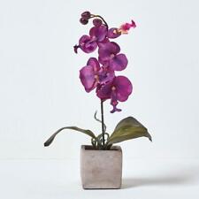 Artificial Orchid Flowers Arrangement Purple for Home Decoration 40 cm