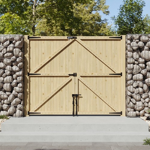 Driveway gate wooden - driveway, double