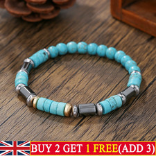 Minimalist Style Men's Turquoise Bead Bracelet, Men's Casual Party Gifts,Jewelry