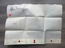Hull Yorkshire Vellum Indenture Land Deed 1895 Good to Rowson Wax Seals & Plan