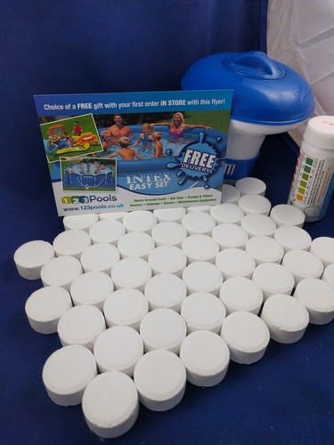 50x20g chlorine tablets - 50x20g, for