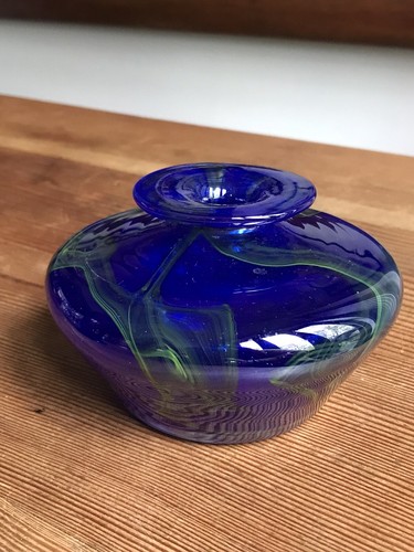 Stunning heavy blue glass - stunning,