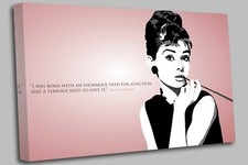 Audrey Hepburn Quote Pink