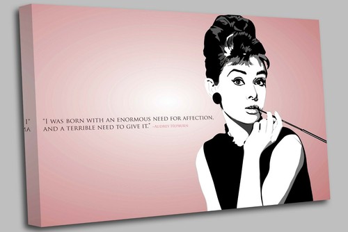 Audrey hepburn quote pink - audrey,