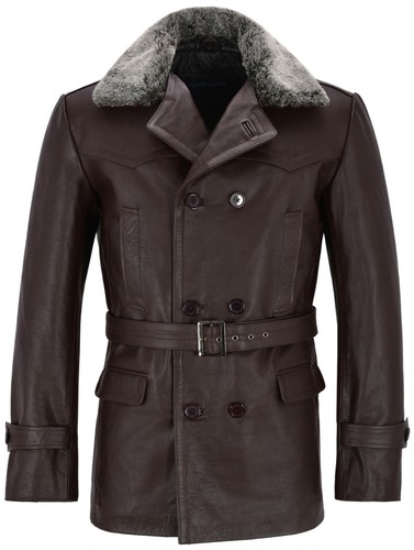 German pea coat brown - coat',