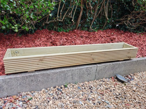Long wooden decking planter - long, ,