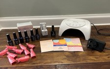 Beetles UV LED Lamp With 10 Bottles Nail Polish Etc