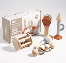 Wooden Gripping Musical Instruments For Baby Montessori 5pcs