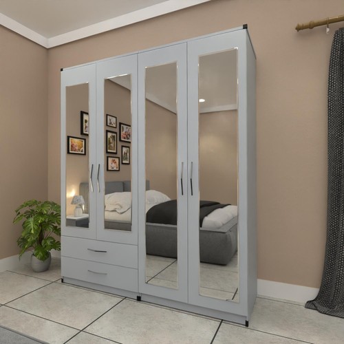 Door mirrored wardrobe - 4,