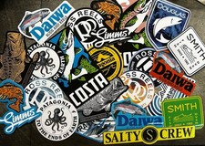 FISHING STICKER SET OF 12