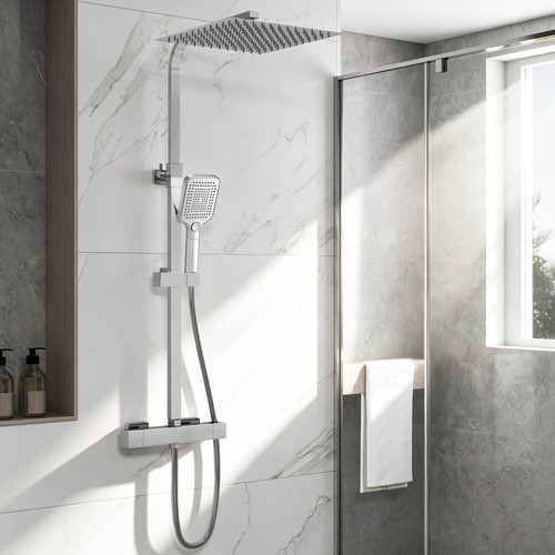 Bathroom thermostatic shower - bathroom,