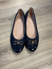 7149 Lotus Navy Ballet Flats
