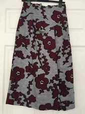 ZARA NEW WOMAN HIGH-WAIST MIDI FLORAL PRINTED SKIRT LIMITED ~ SIZE S- 8040/824