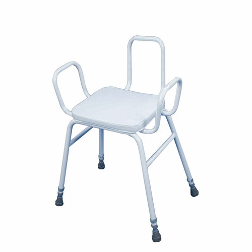 Perching stool with arms and - perching,
