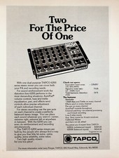 1976 tapco 6200 stereo - mixer,