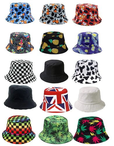 Bucket hats festival bright - bucket,