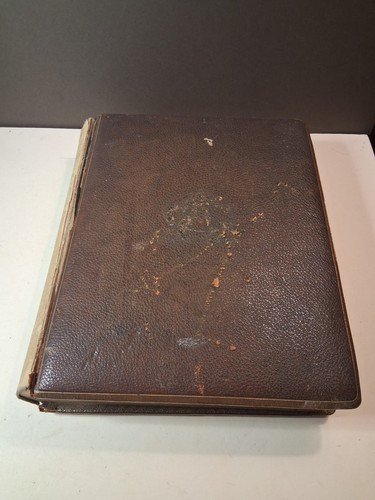 Antique leather bound photo - antique,