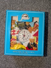 ringtons tea bear clock |