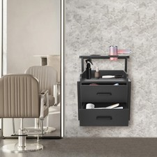 Wall mounted salon storage - wall,
