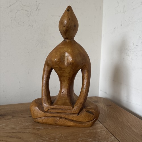 Vintage yoga hand - vintage, carved