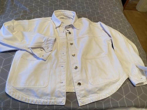 Zara women white denim - women's,