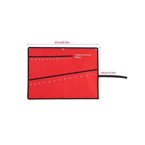 Tool roll organizer multi - roll,