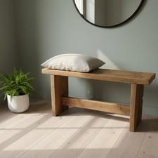 Reclaimed Wood Bench Solid