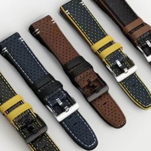 22mm cowhide leather watch - leather,