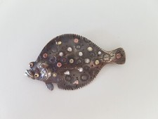 Cornielius Jakop Van Dop Flat Fish Oxidised Nickel With Silver, Brass, Copper.