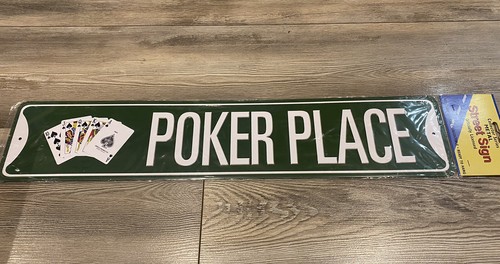 Poker place street sign - poker,