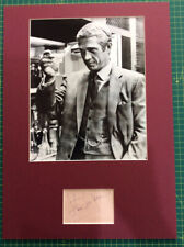 A3 mounted board. Steve McQueen. Pre printed signature.