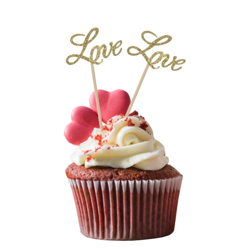 20x glitter gold love - 20x,