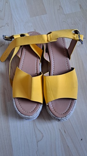 Womens yellow summer - summer, hessian