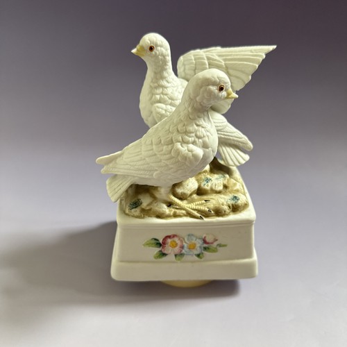 Porcelain doves rotating music - doves,
