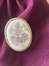 Vintage Floral Scarf Clip