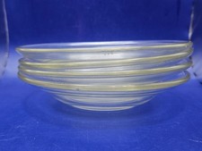 4 X PYREX VINTAGE OVAL  CLEAR