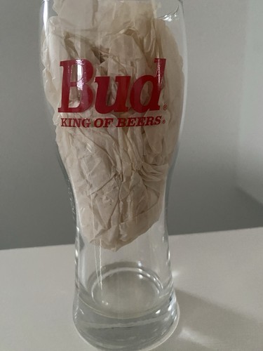 Budweiser half pint glass - budweiser,