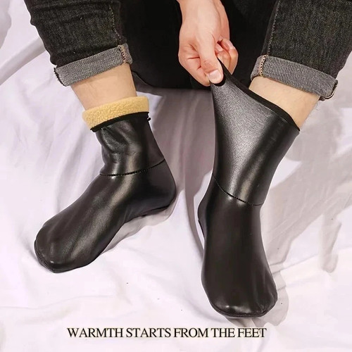 Leather muslim socks for - leather,