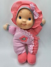 NIB Vintage Goldberger Lullabye Baby Doll Pink Sleeper Soft Body Music Working