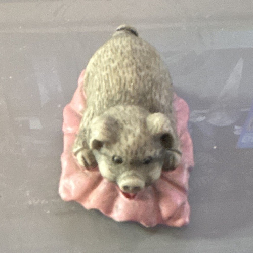 Grey pig animal - figurine, on