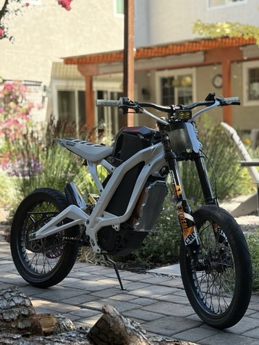 Custom white 72v surron - white,